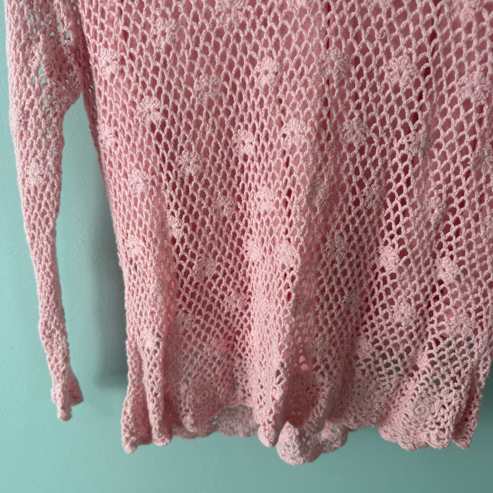 Croft & Barrow Pink Knit Sweater Size Large - Picture 6 of 11